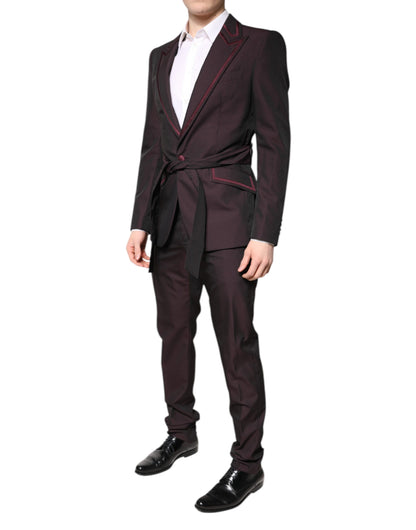 Maroon Single Breasted Formal 2 Piece Suit