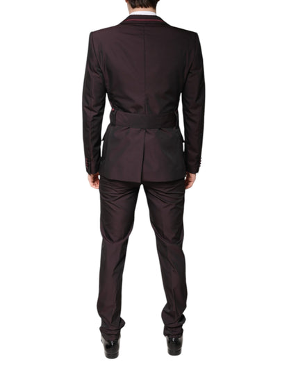 Maroon Single Breasted Formal 2 Piece Suit