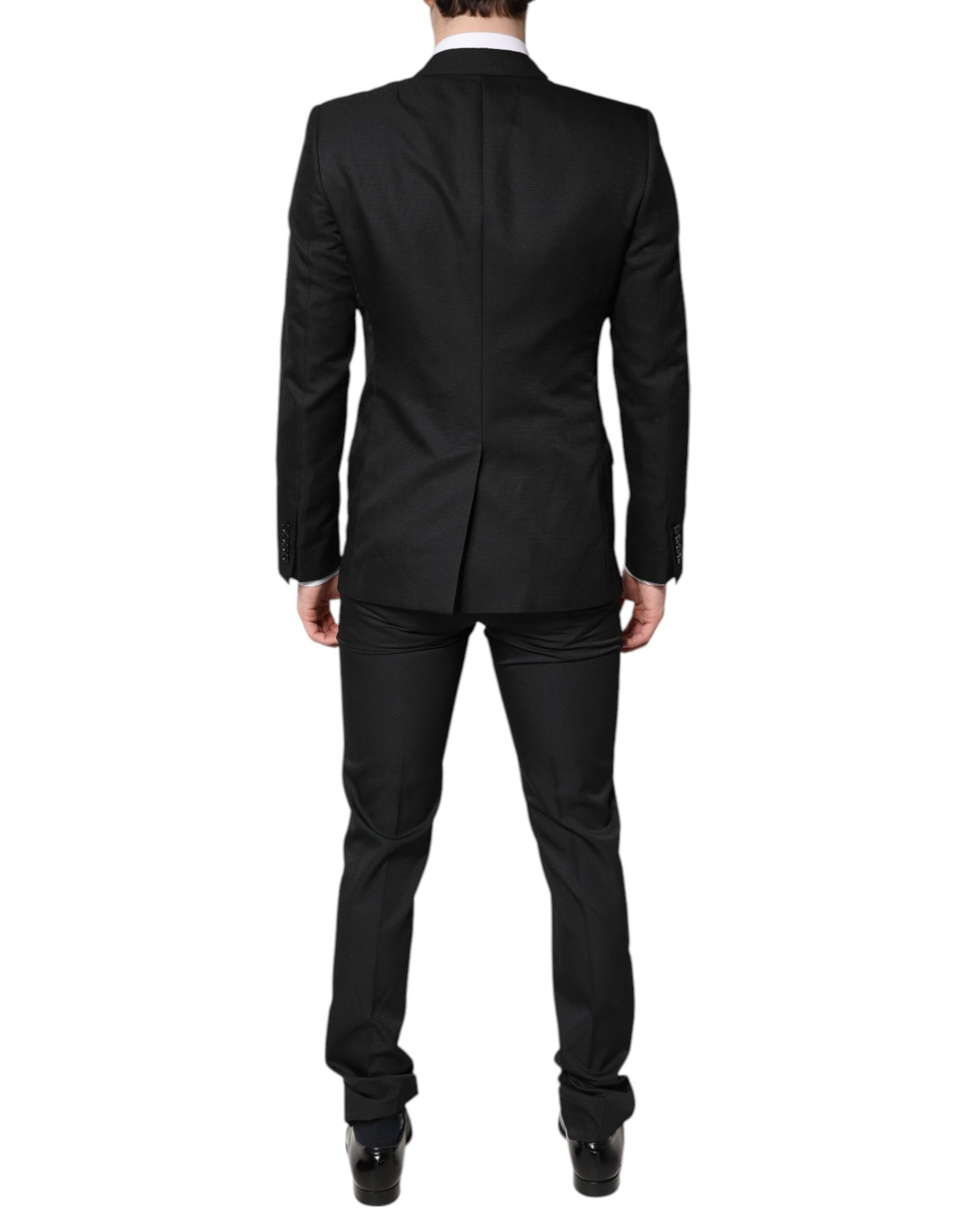 Black Single Breasted Formal 2 Piece Suit