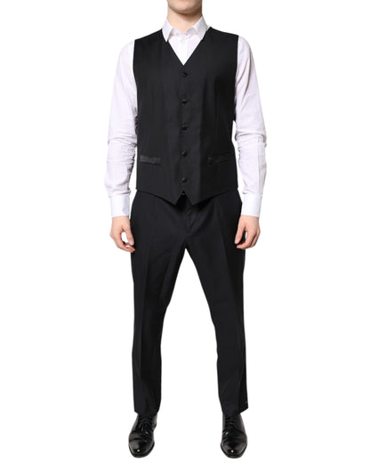Black Double Breasted Formal 3 Piece Suit