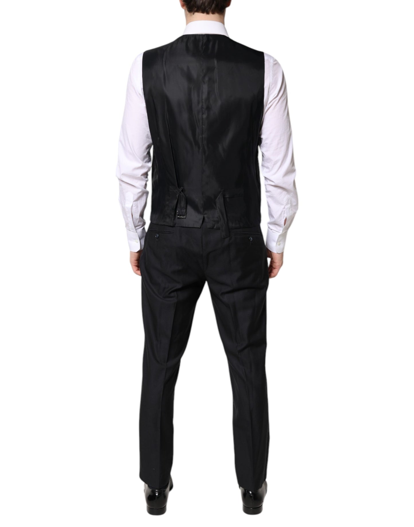 Black Double Breasted Formal 3 Piece Suit