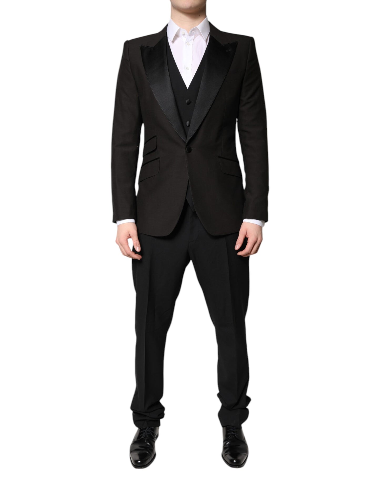 Black Single Breasted Formal 3 Piece Suit