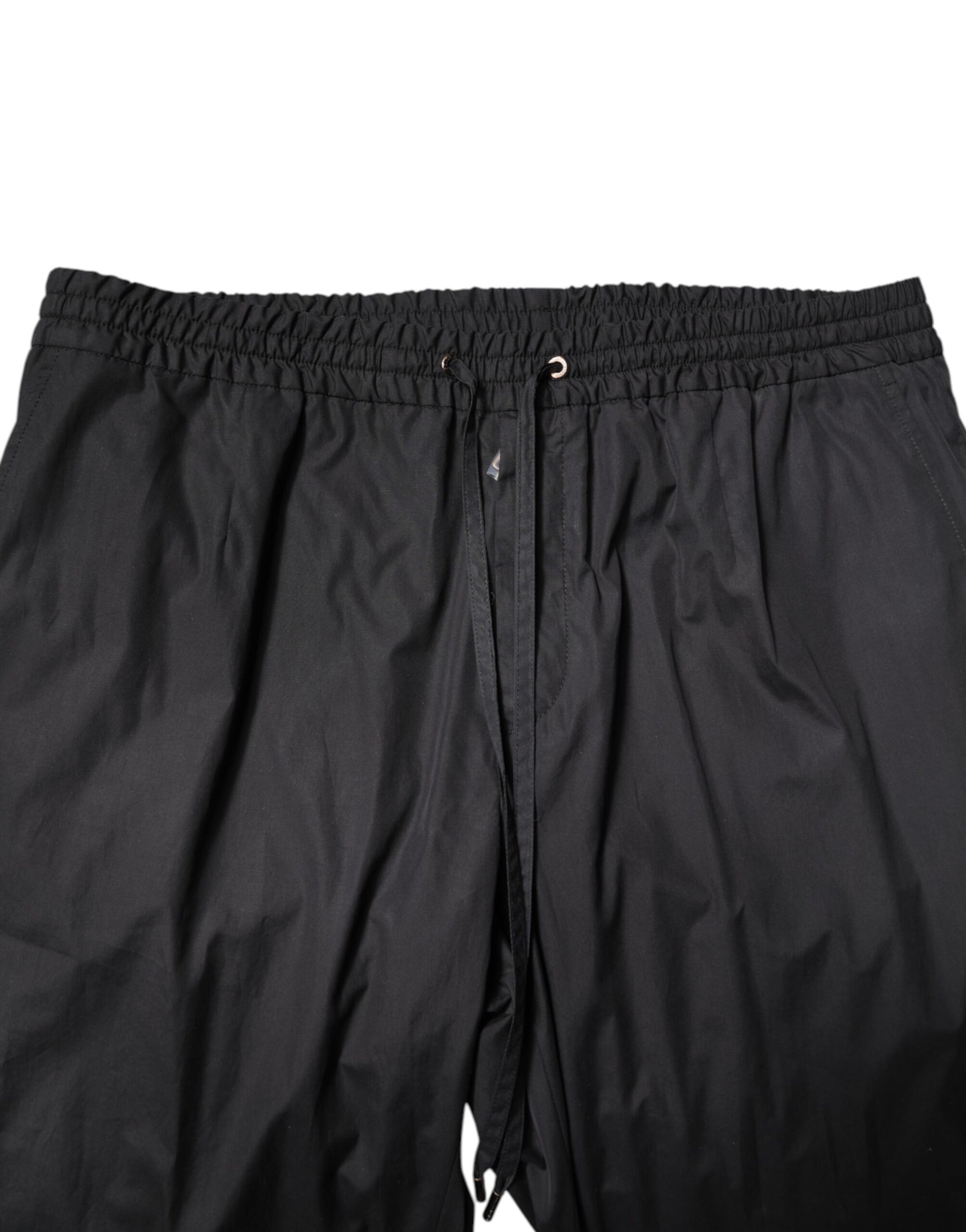 Black Cotton Single Breasted 2 Piece Suit