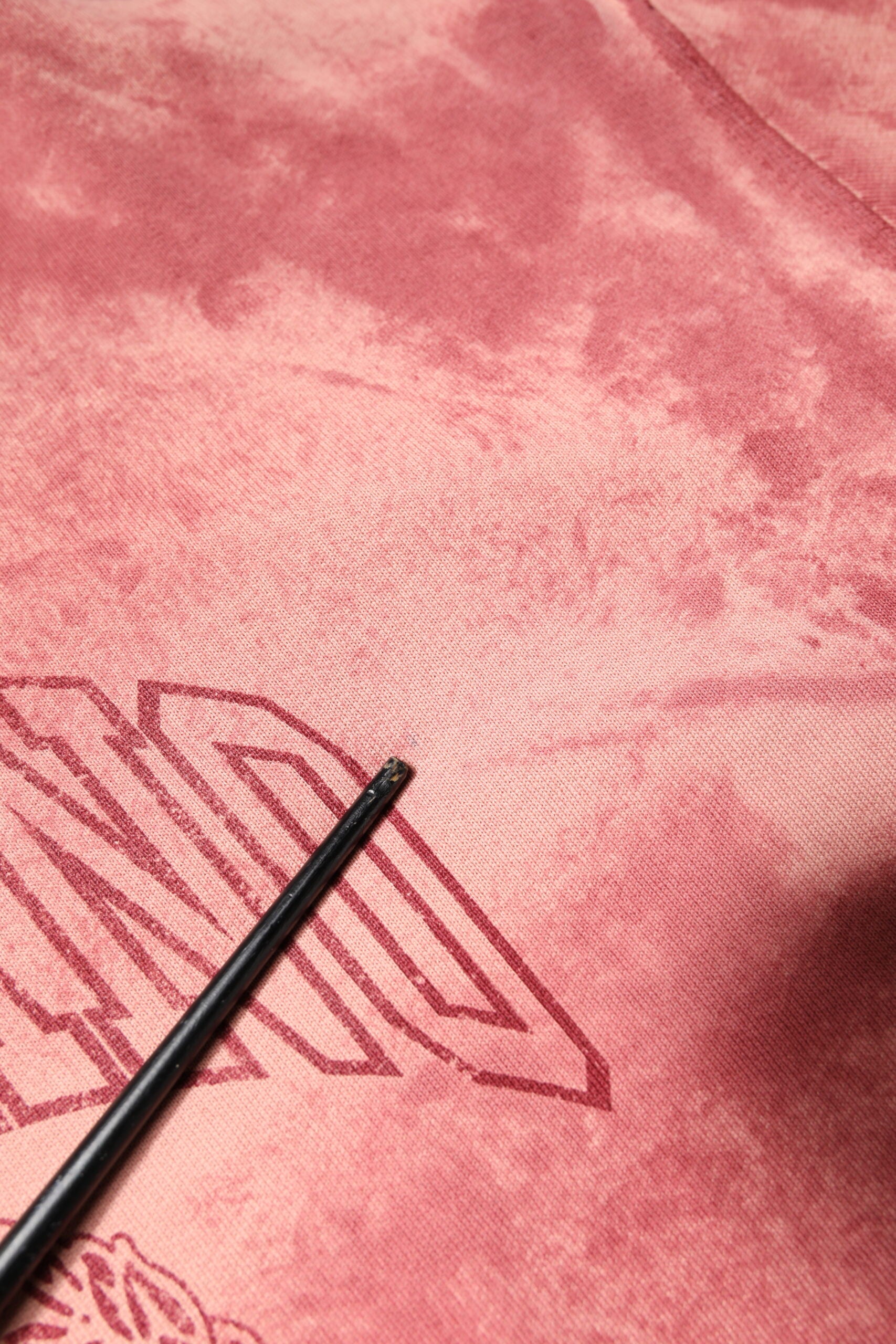 Pink Wash DG MILANO Hooded Pullover Sweater