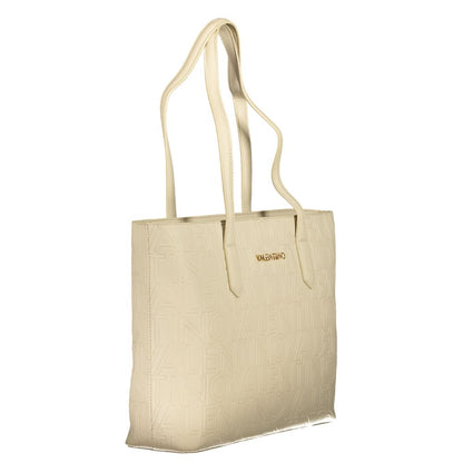 Beige Polyethylene Handbag