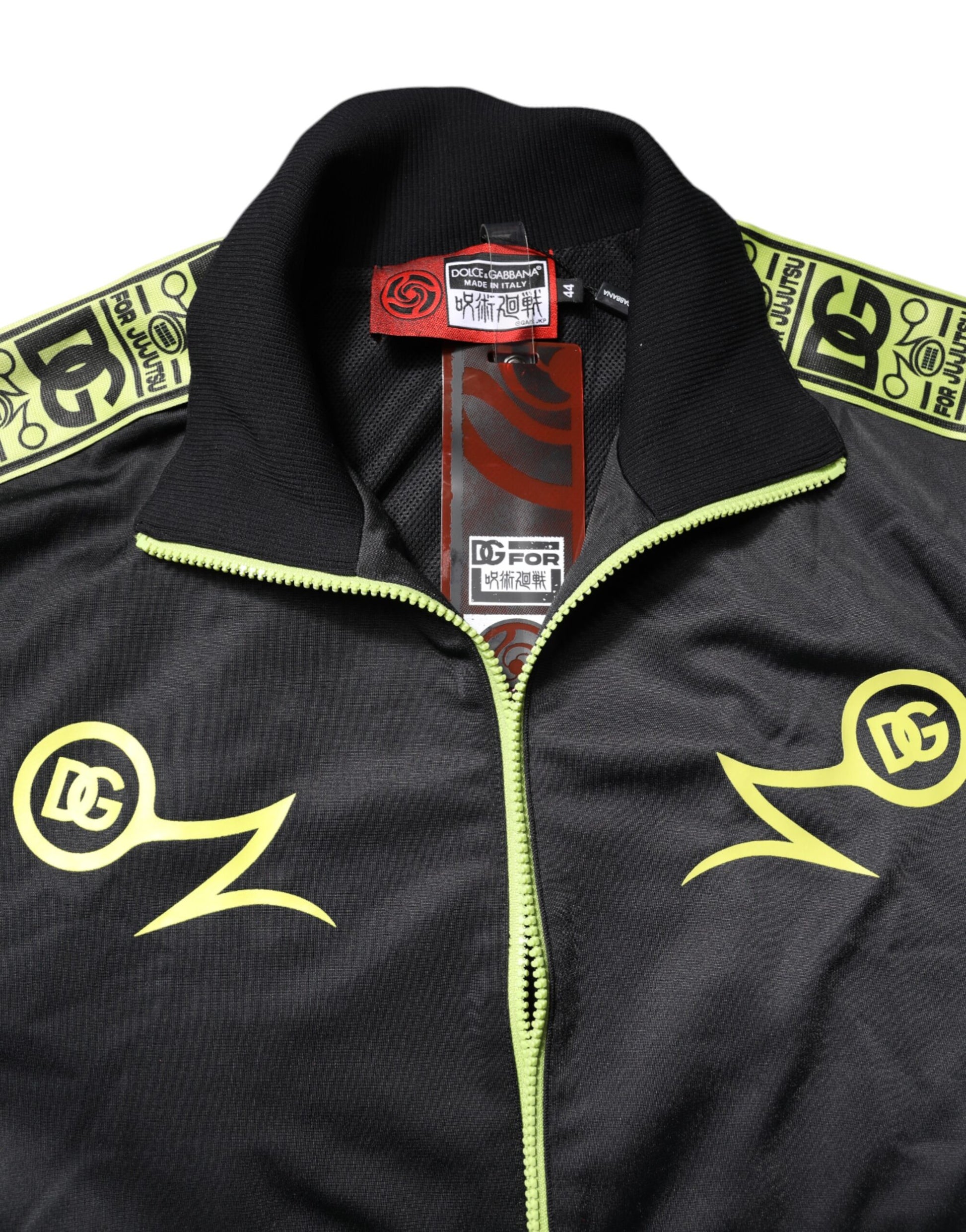 Black Logo Turtleneck Zip Bomber Jacket