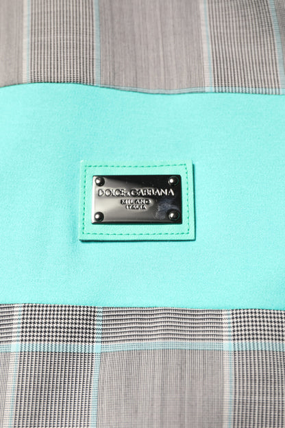 Multicolor Plaid Full Zip Windbreaker Jacket