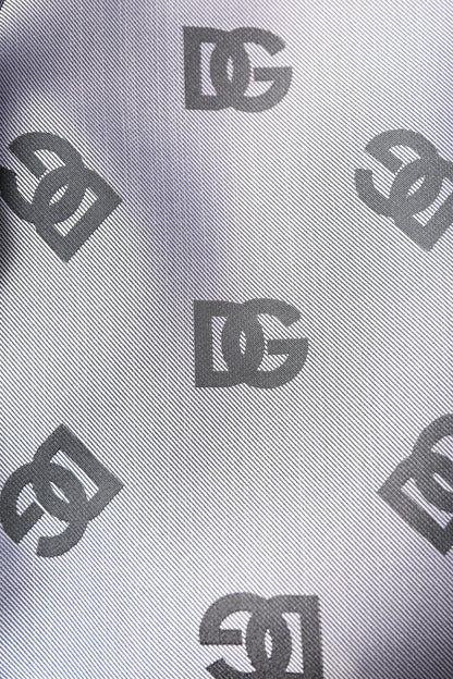 Gray Logo Monogram Full Zip Bomber Jacket