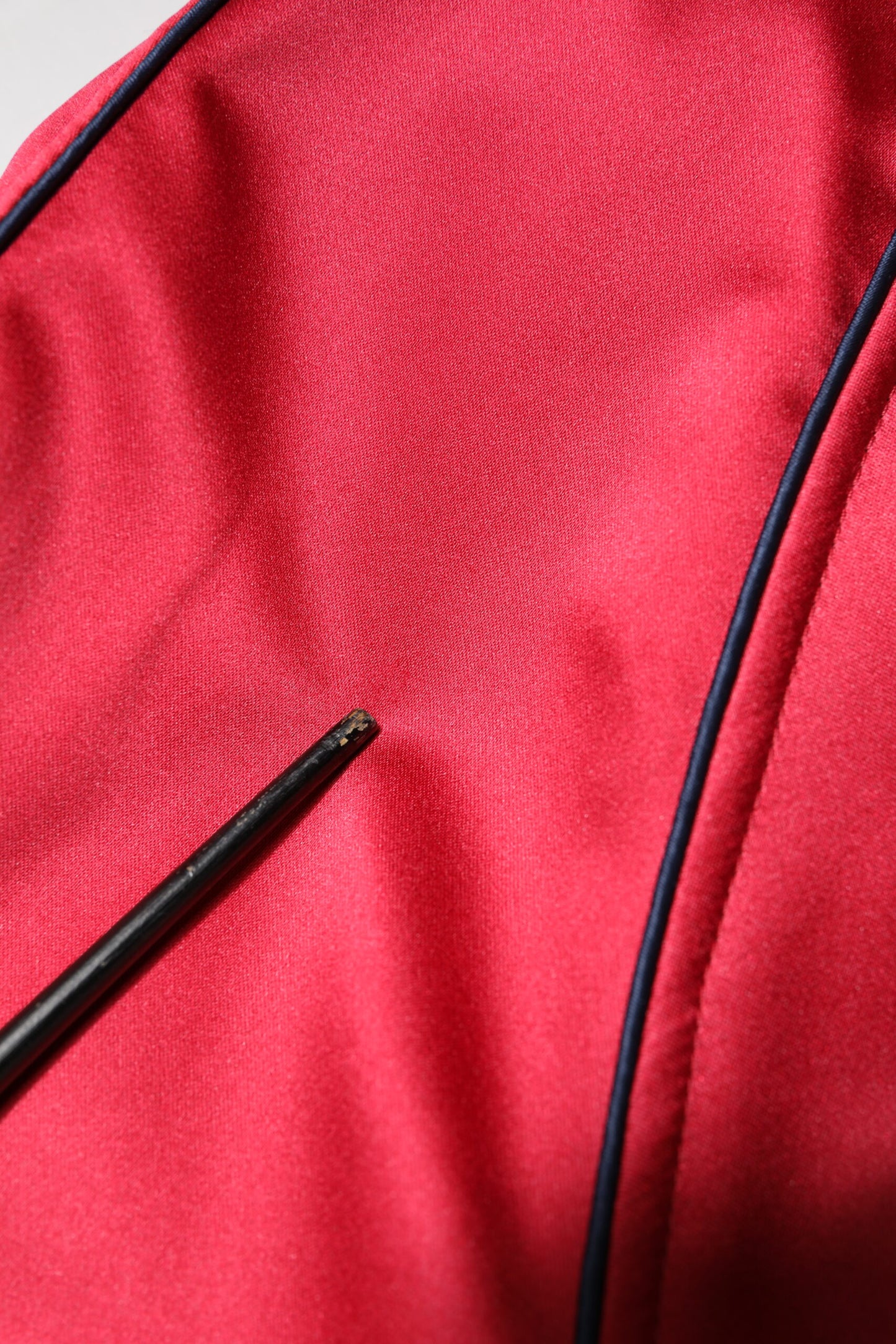 Red Floral Patch Full Zip Men Bomber Jacket