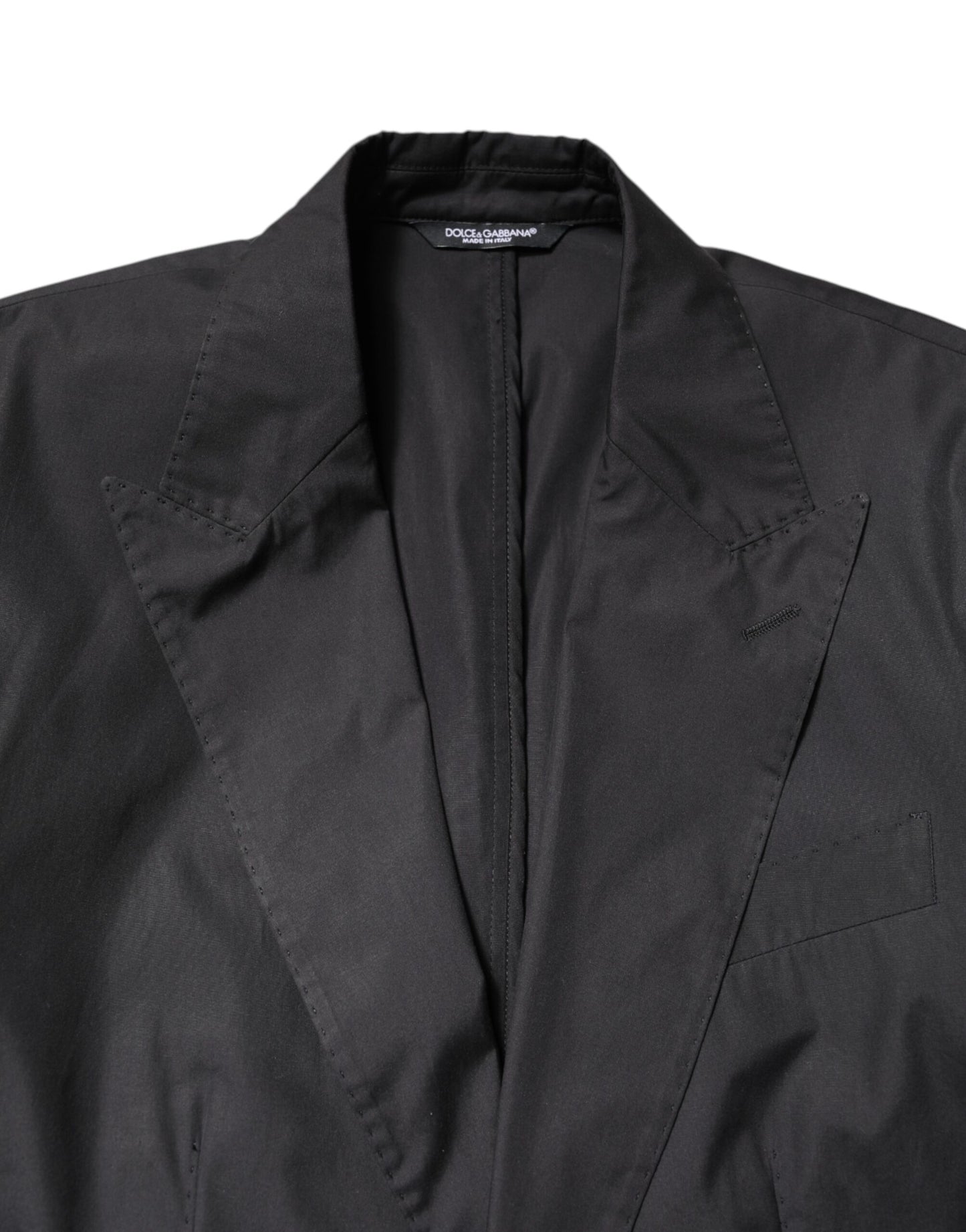 Black Cotton TAORMINA Formal 2 Piece Suit