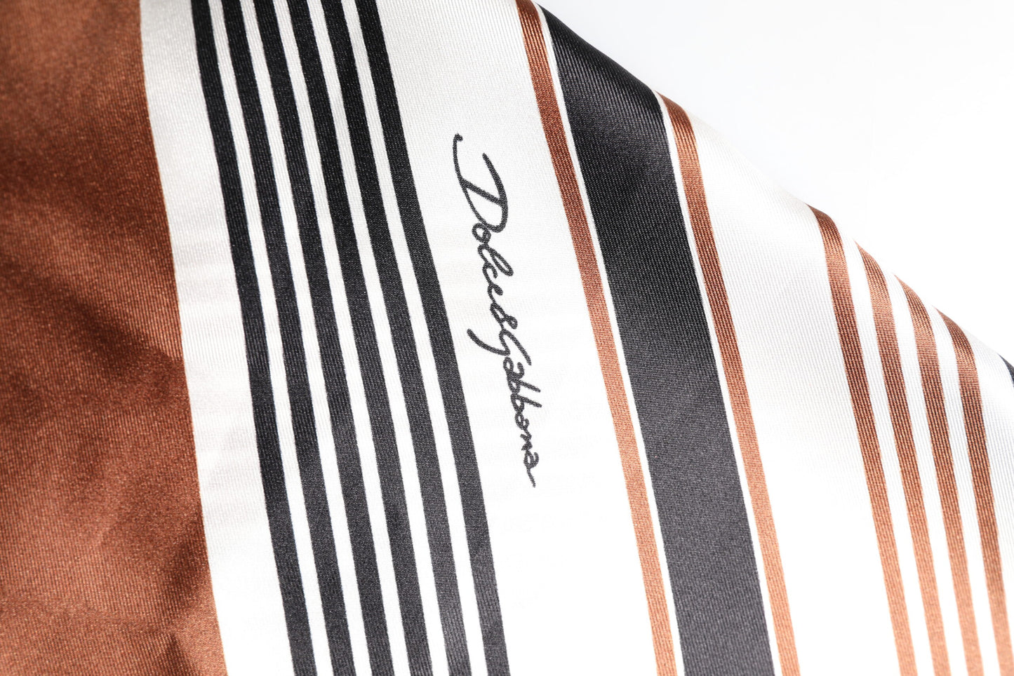 Multicolor Striped Silk Short Sleeves Shirt