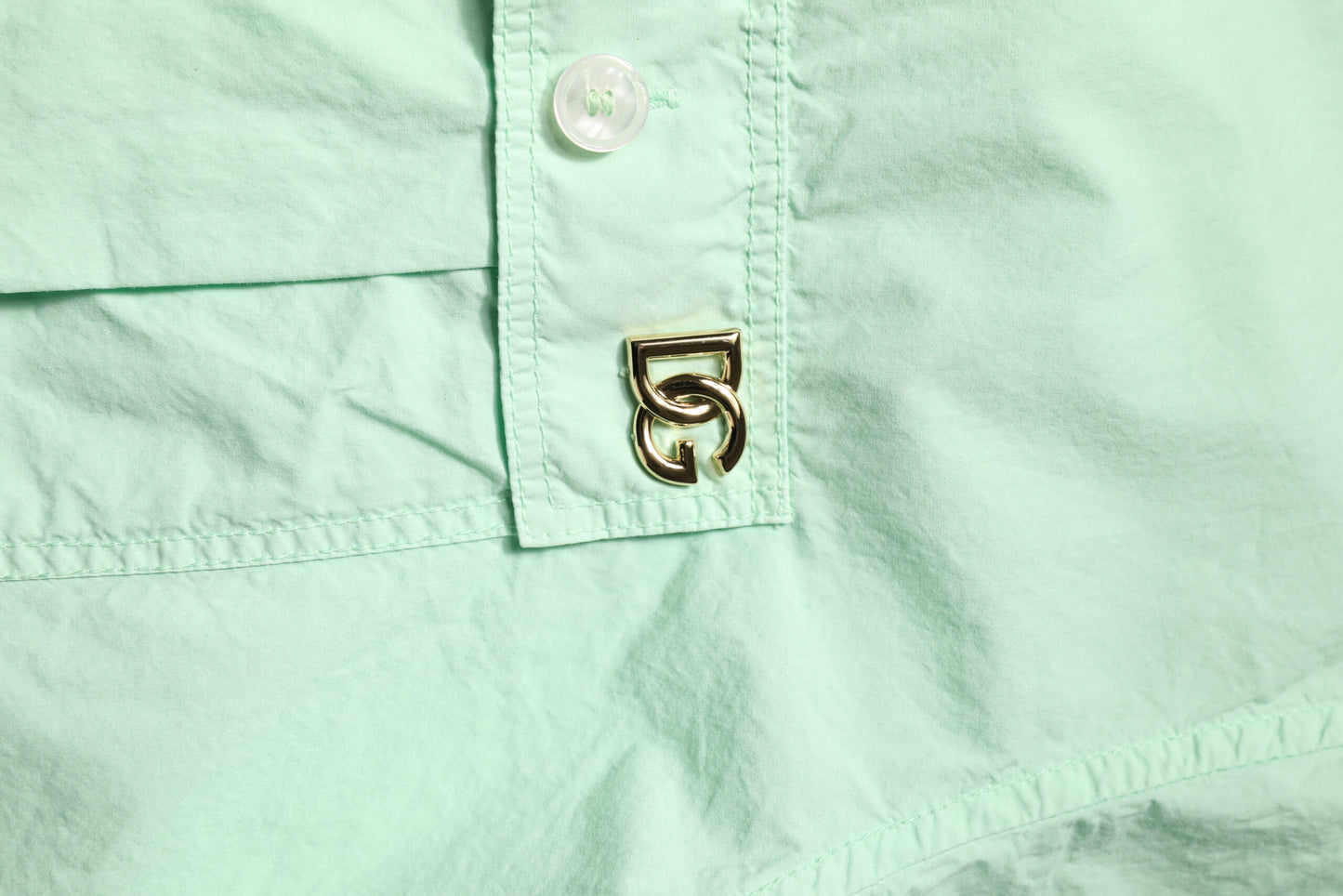 Green Cotton Short Sleeves Men Casual Shirt