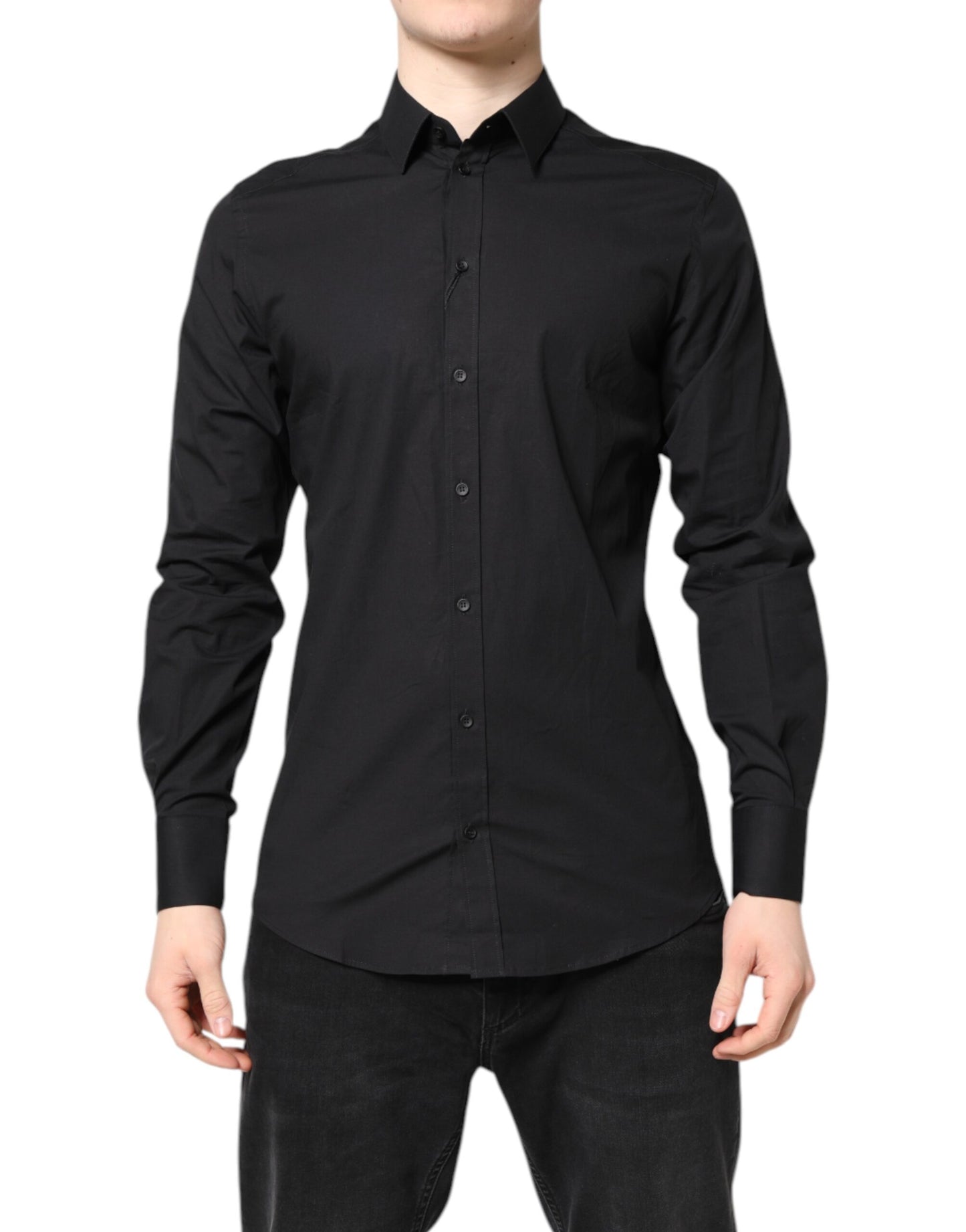 Black GOLD Cotton Dress Formal Shirt
