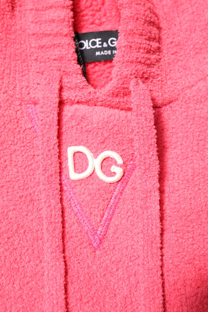 Red Cotton Knit Hooded Men Pullover Sweater