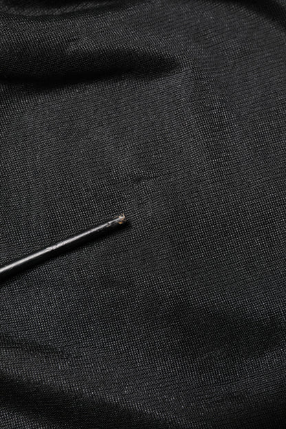 Black Logo Knitted Crewneck Pullover Sweater