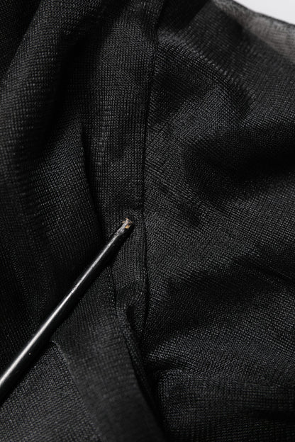 Black Logo Knitted Crewneck Pullover Sweater