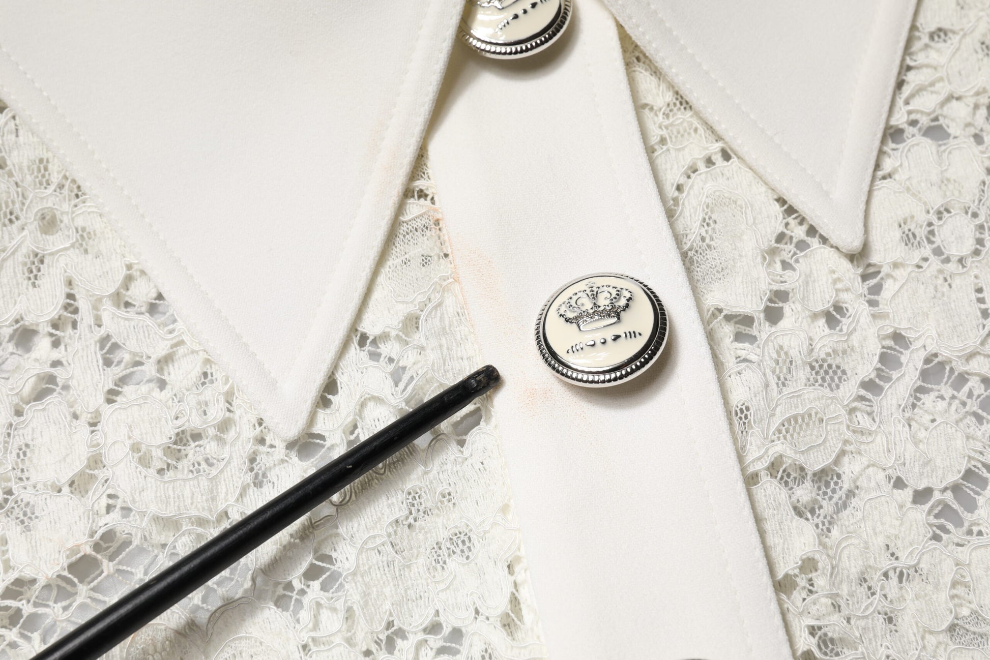 White Floral Lace Long Sleeves Shift Dress