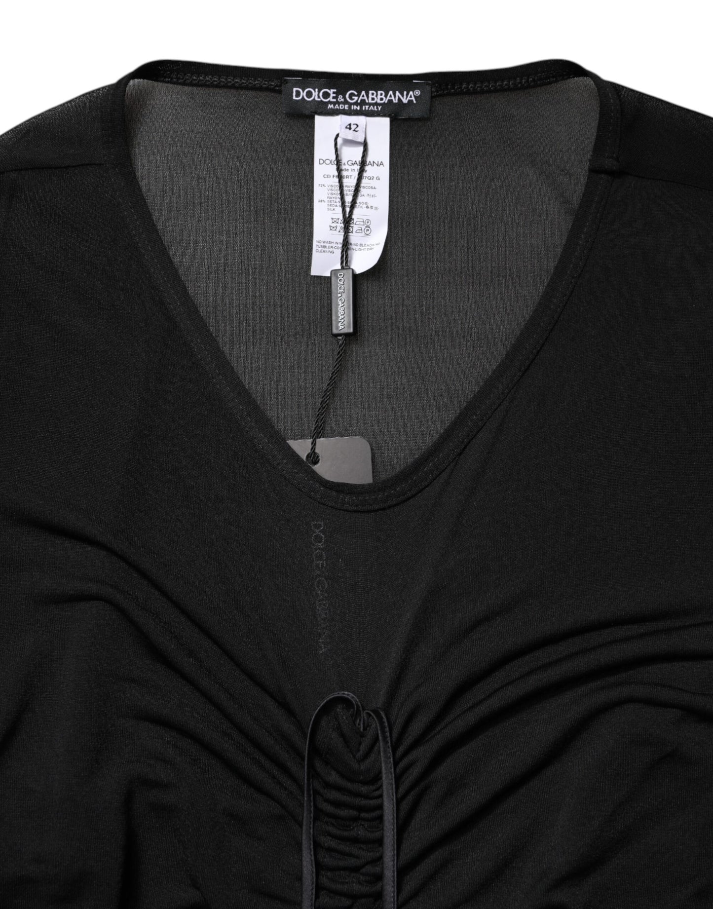 Black Mesh Trim Bodycon Long Sheath Dress