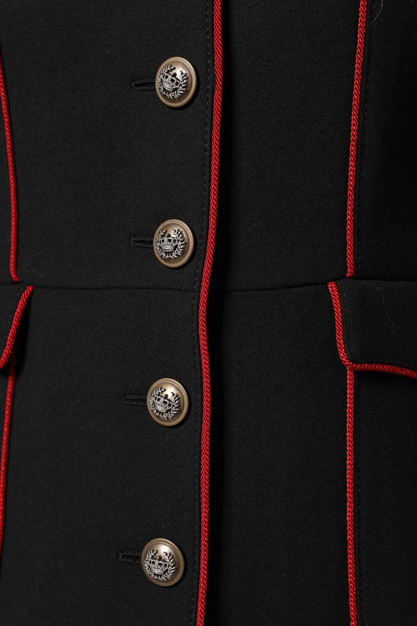 Black Wool Single Breasted Trench Coat Jacket