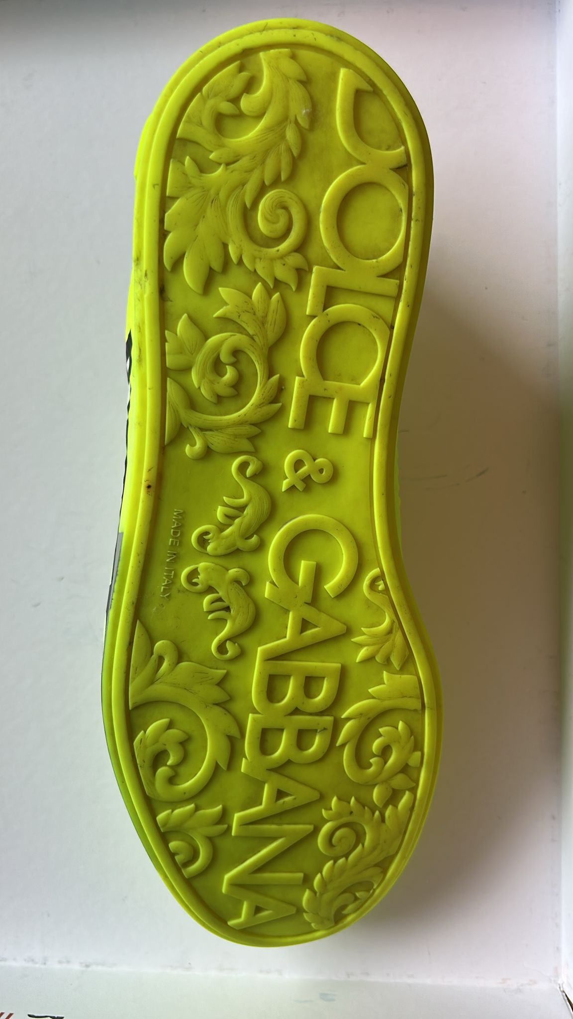 Neon Green Logo Tape Low Top Sneakers Shoes