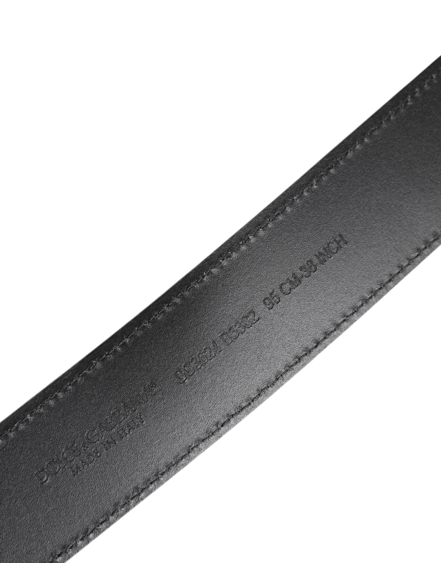 Black Classic Silver Metal Logo Buckle Belt