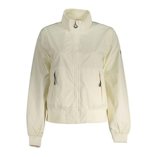 White Polyester Jackets & Coat