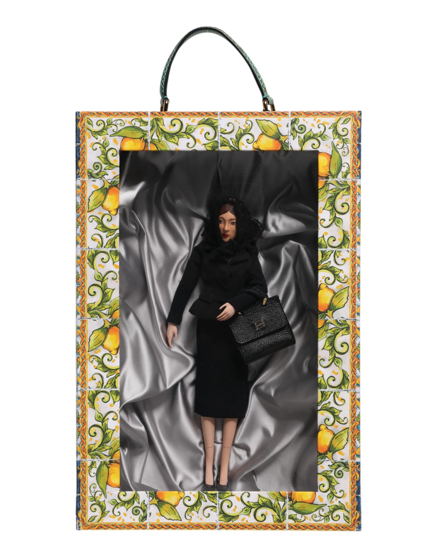 Black Dress Ceramic Porcelain Fashion Leather Sicily Dolls