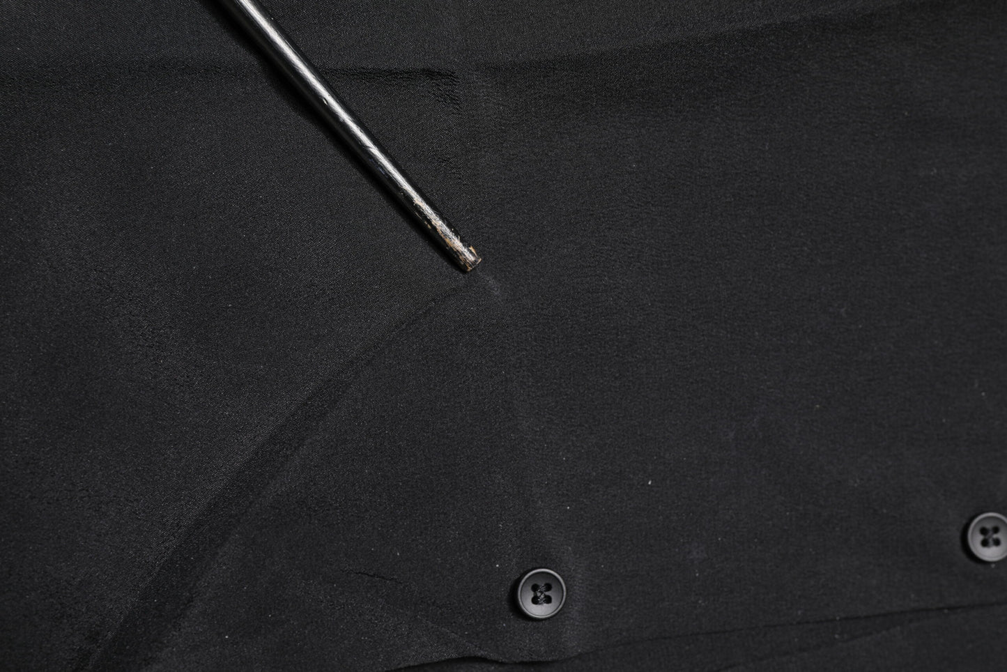 Black Silk GOLD Long Sleeves Dress Shirt