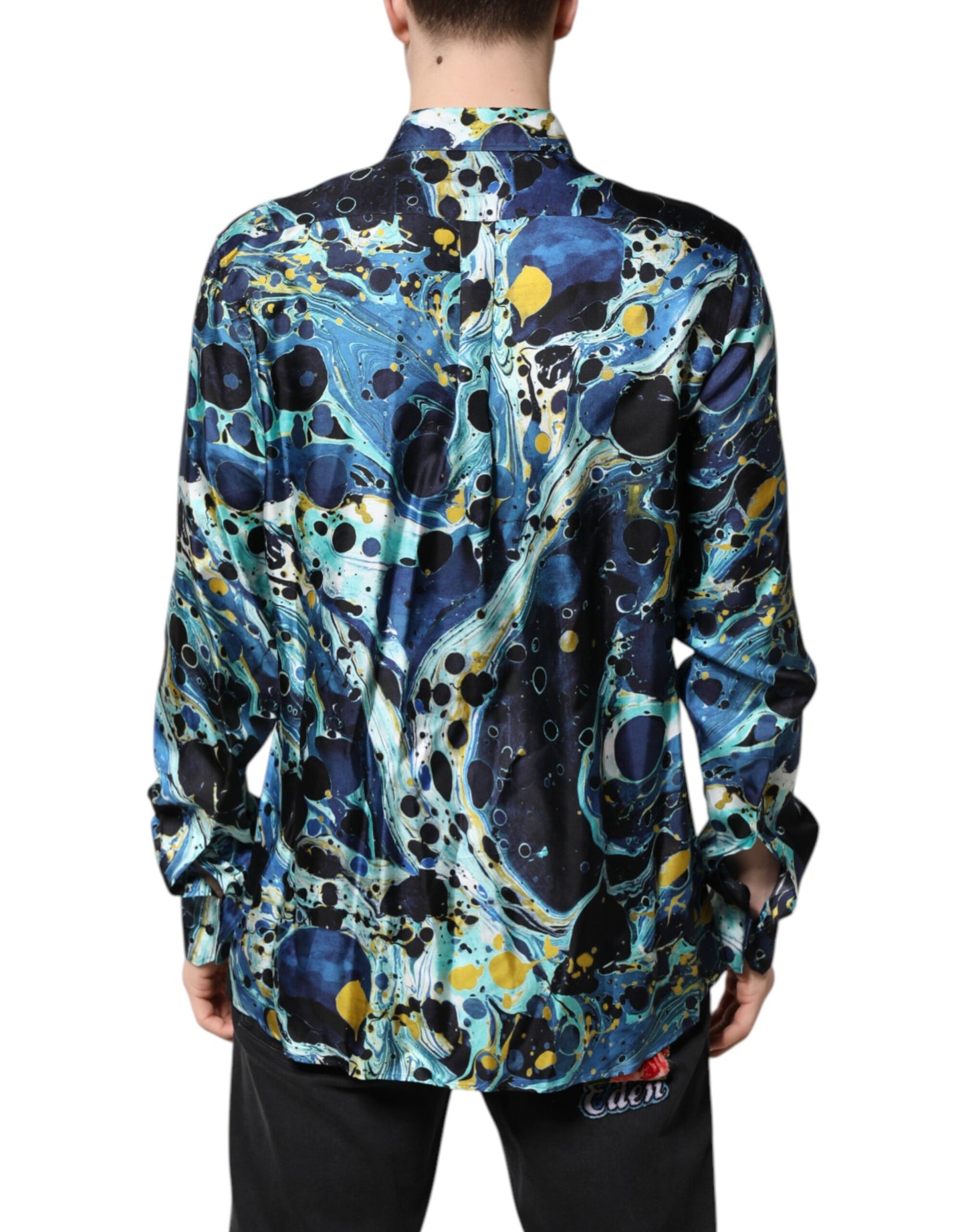 Multicolor Marble Print MARTINI Dress Shirt