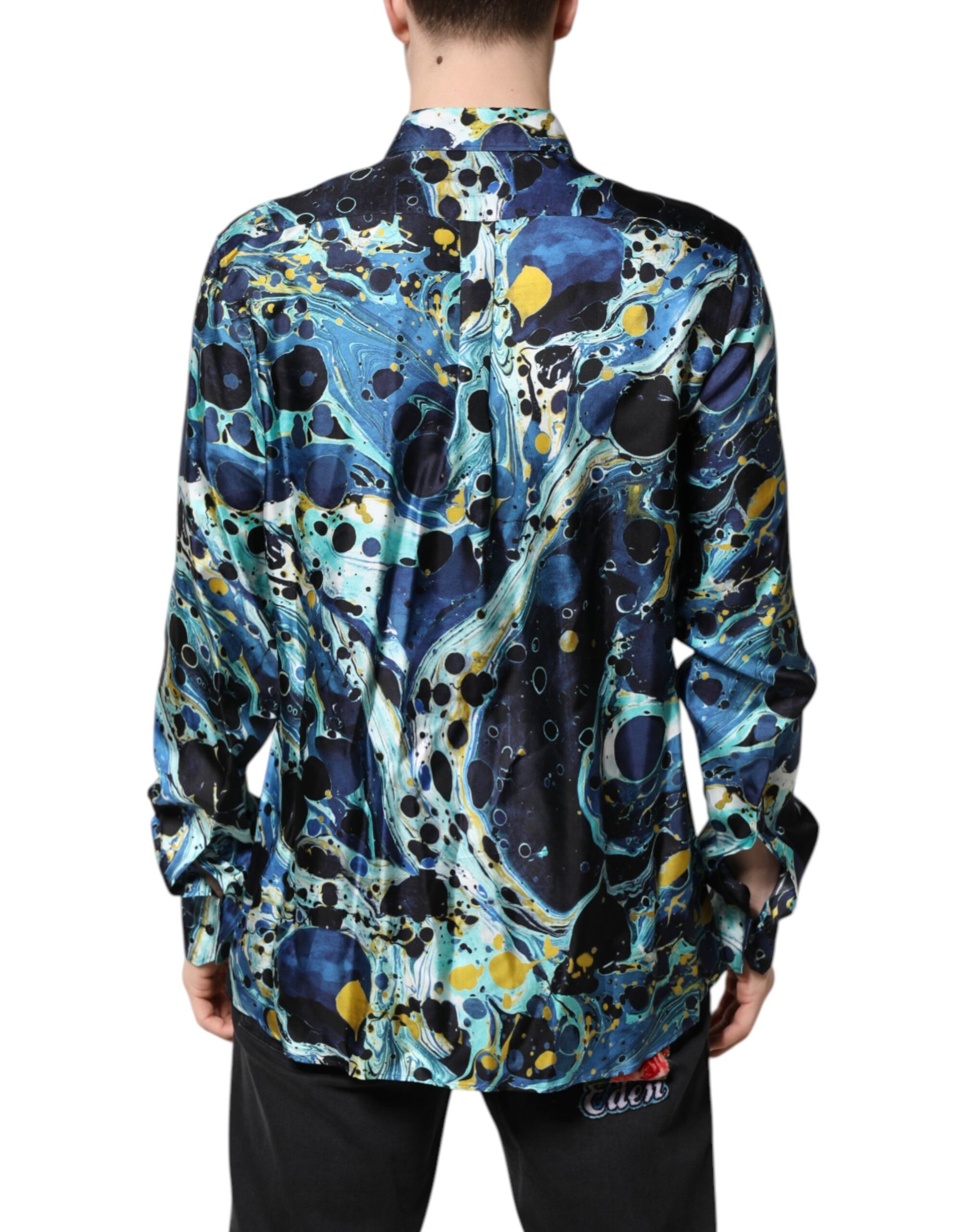 Multicolor Marble Print MARTINI Dress Shirt