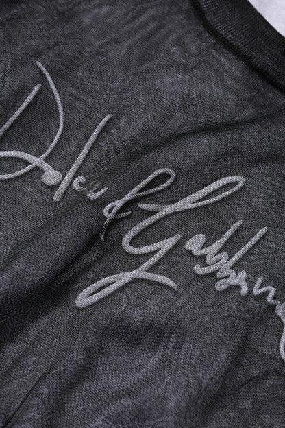 Black White Logo Knitted Pullover Sweater