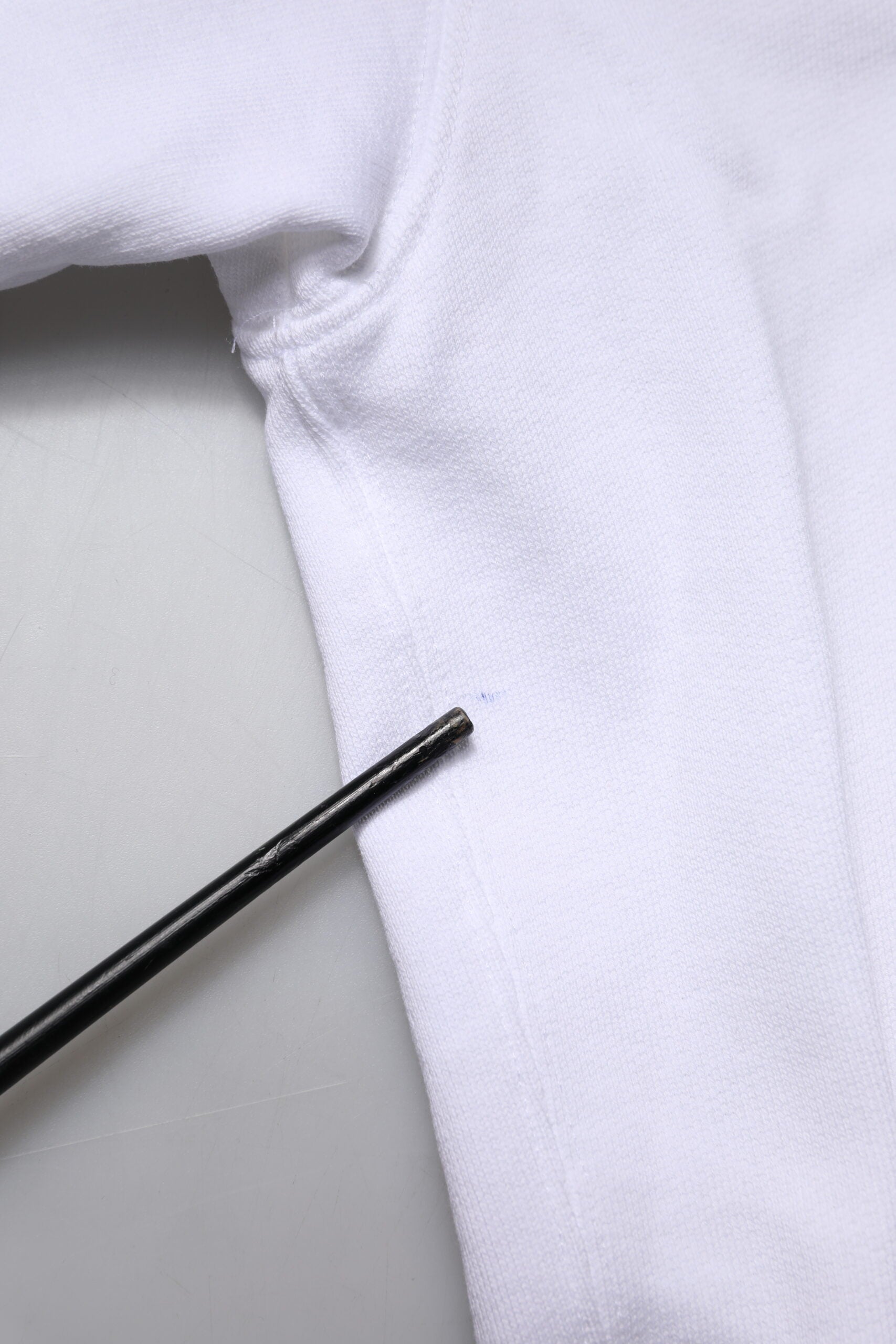 White Logo Cotton Crew Neck Pullover Sweater