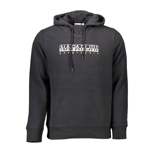 Black Cotton Men Sweater