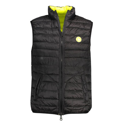 Yellow Nylon Sleveless Jacket