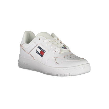 White Polyester Sneaker