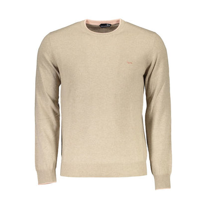 Beige Wool Men Sweater