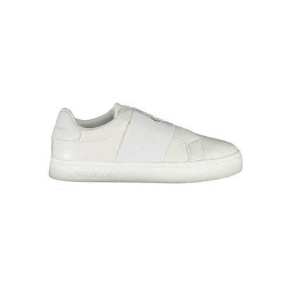 White Polyester Sneaker