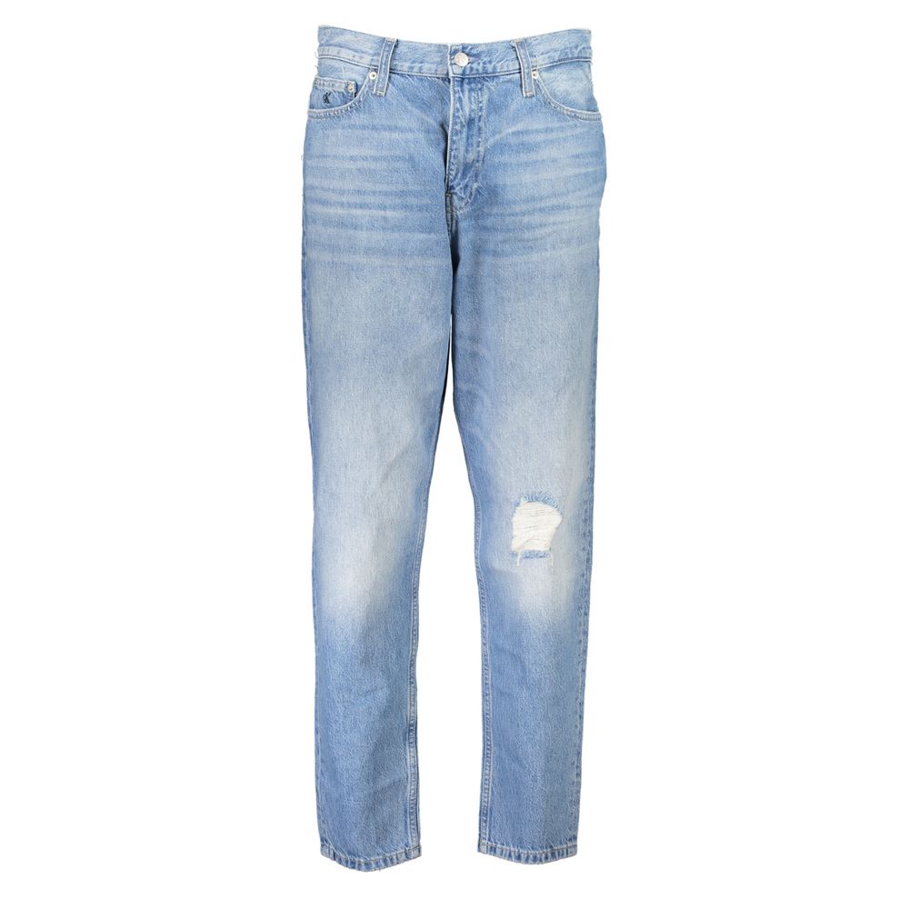 Blue Cotton Jeans Denim