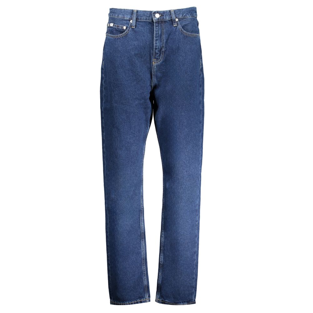 Blue Cotton Women Jeans