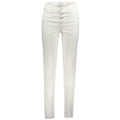 White Cotton Women Jeans