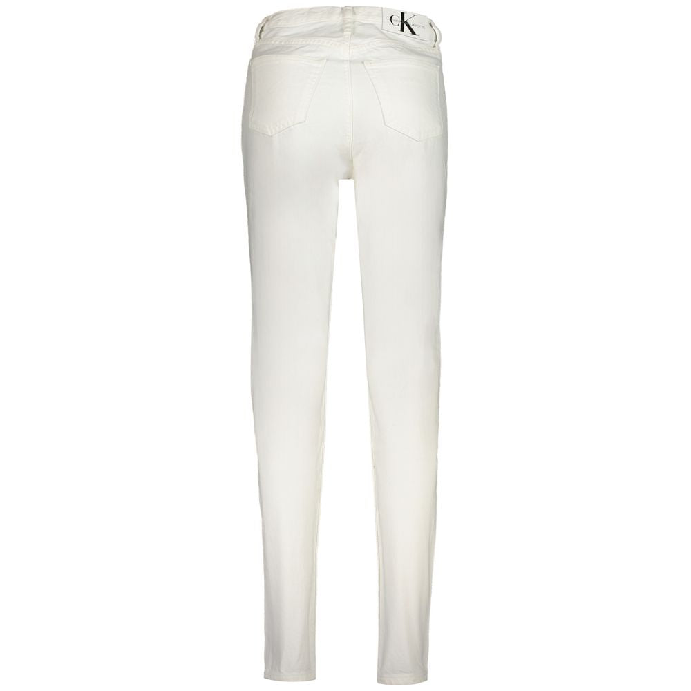 White Cotton Women Jeans