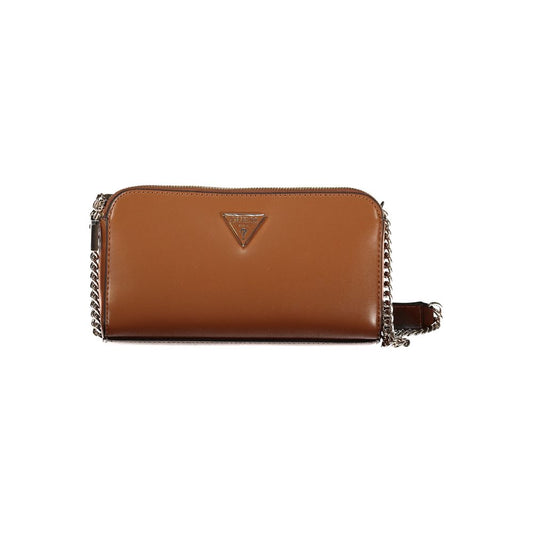 Brown Polyethylene Women Handbag