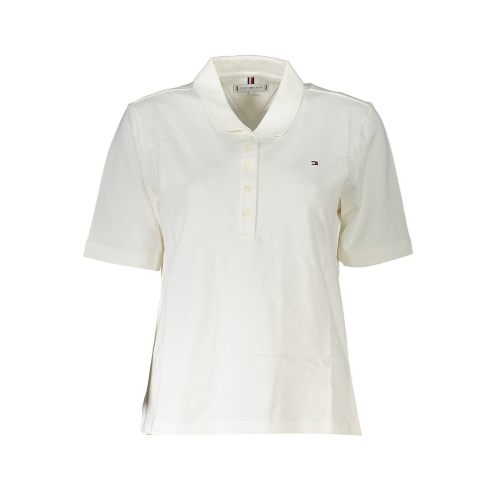 White Cotton Polo Shirt