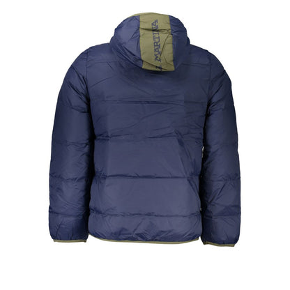 Blue Polyamide Men Jacket