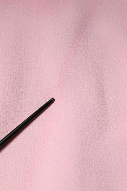 Pink Blue Wool Sleeveless Shift Mini Dress