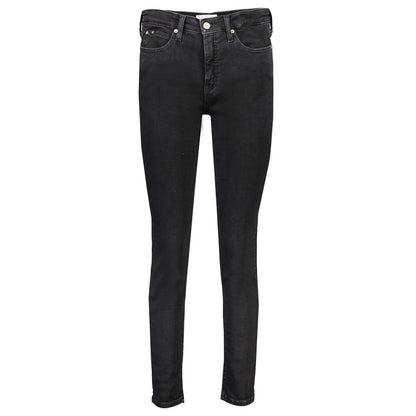 Black Cotton Women's Skinny Jean