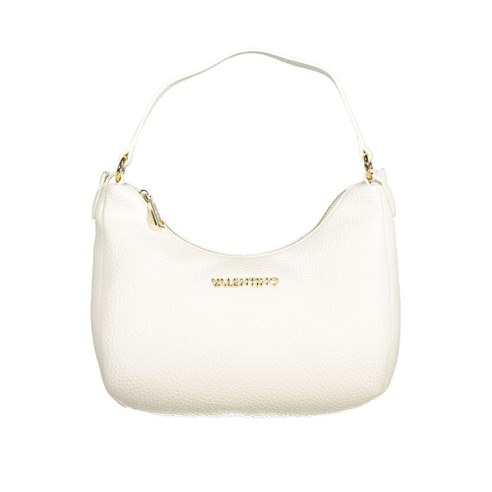 Bianco Polyurethane Women Handbag