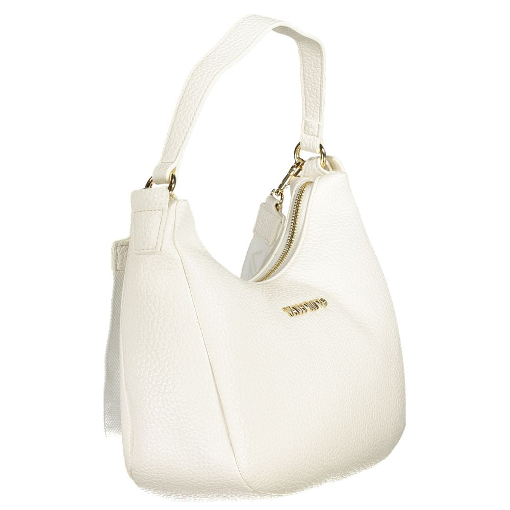 Bianco Polyurethane Women Handbag