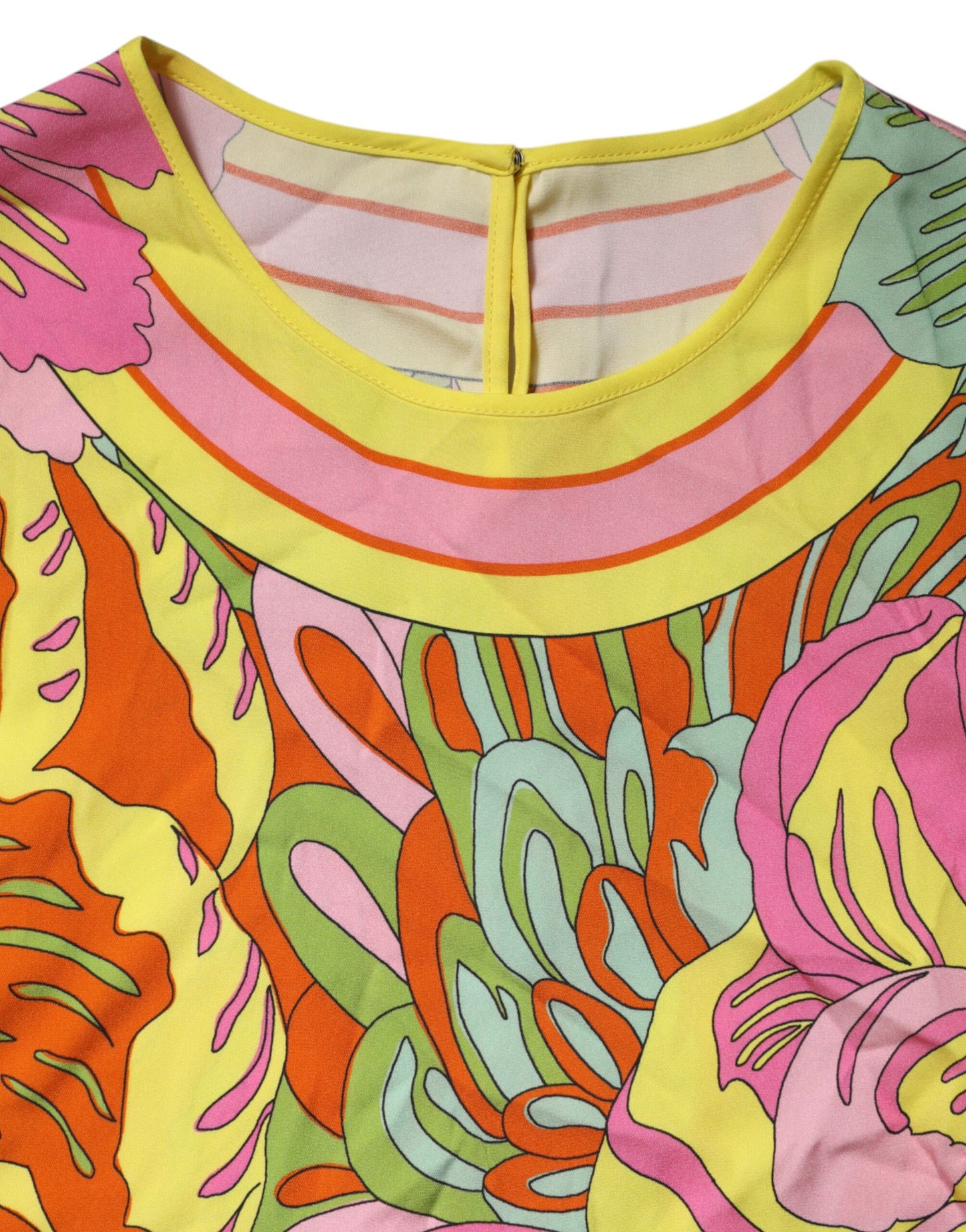 Multicolor Floral Roundneck Sleeveless Top