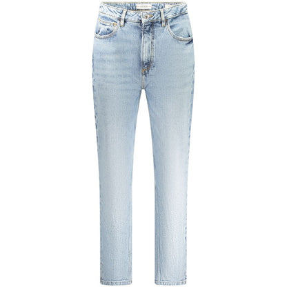 Blue Cotton Women Jeans